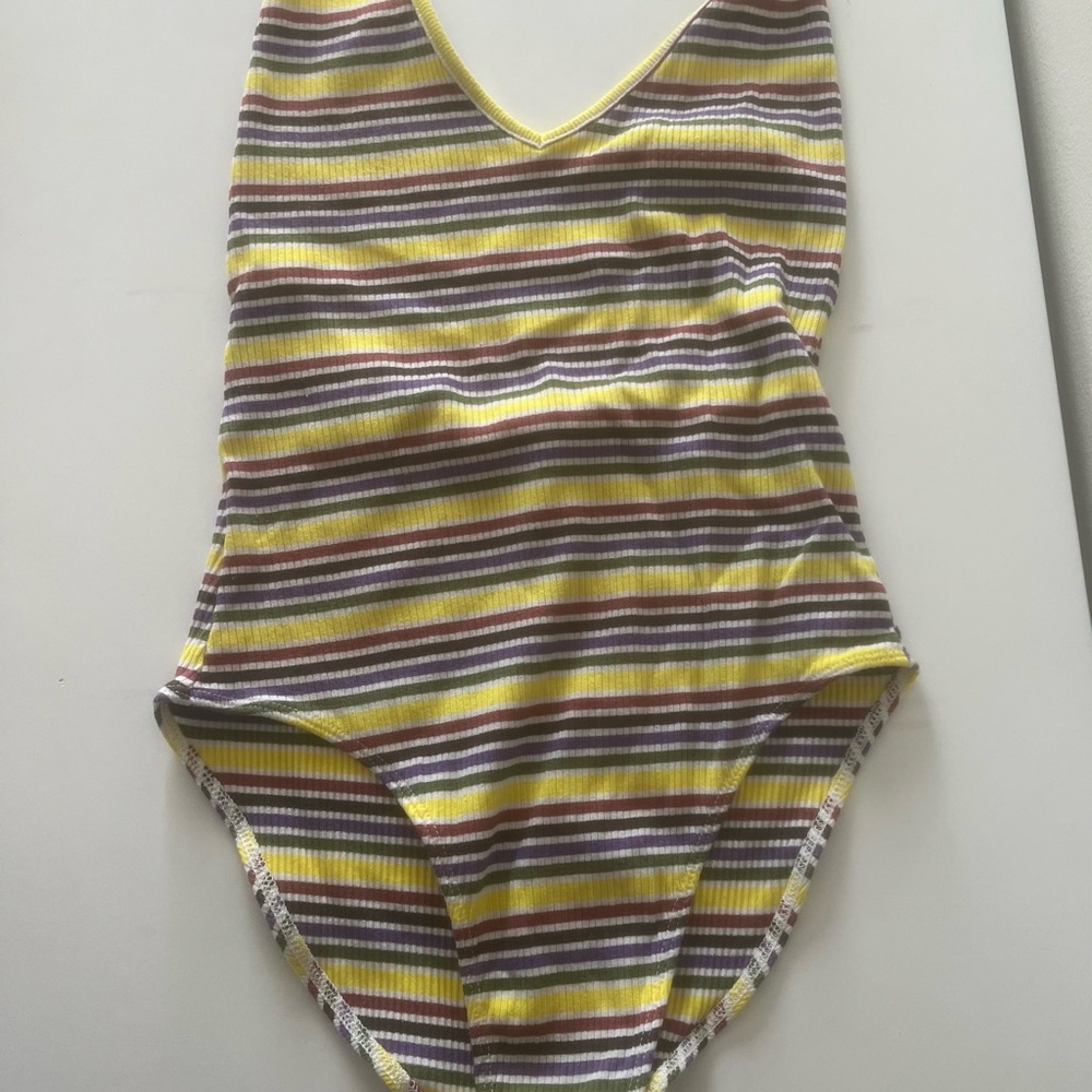 Striped Yellow Bodysuit